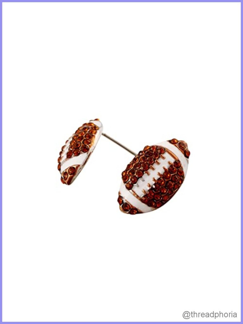 Rhinestone Stud Sports Earrings Basketball Baseball Volleyball Football Soccer